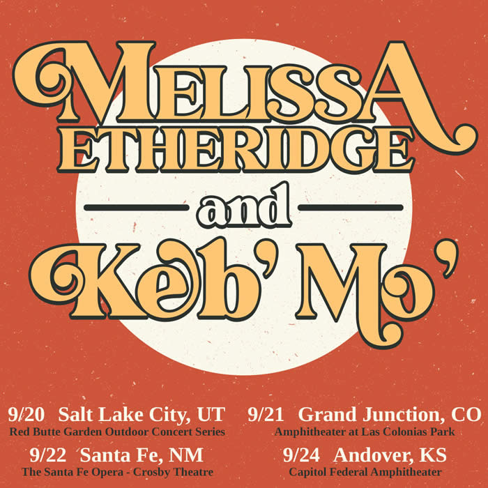 Melissa Ethridge Keb Mo poster 2022